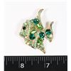 Image 1 : NEW RHINESTONE FISH BROOCH
