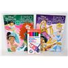 2 NEW DISNEY PRINCESS COLORING BOOKS WITH COLORING