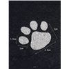 4 NEW RHINESTONE PAW PRINT STICKERS