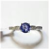 Image 1 : BZ1428-2 14K TANZANITE/DIAMOND RING
