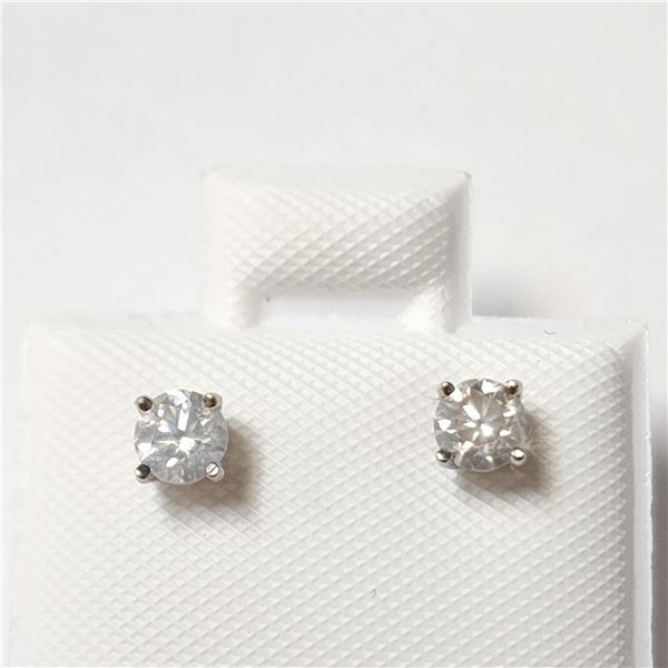 BZ1428-8 14K DIAMOND (0.35CT,I1-3,F-G) EARRINGS