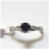 Image 1 : BZ1428-13 14K BLACK DIAMOND RING *CHIPPED STONE*