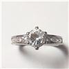 Image 1 : BZ1428-33 SILVER CZ RING