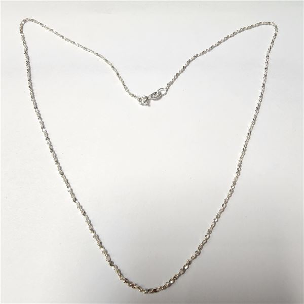 BZ1428-46 SILVER 16" NECKLACE