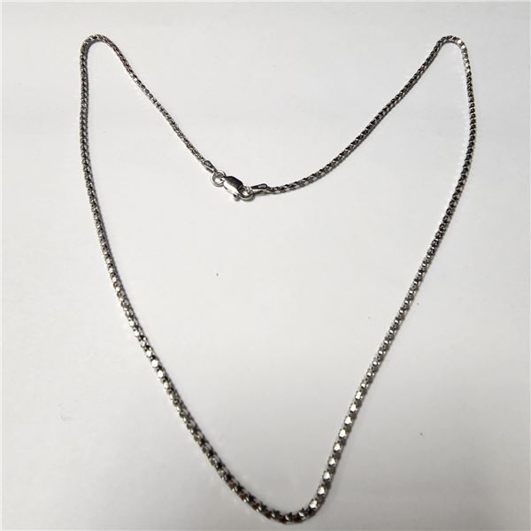 BZ1428-44 SILVER 16" NECKLACE