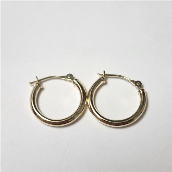 BZ1428-17 14K 0.87G HOOP 0.5" EARRINGS