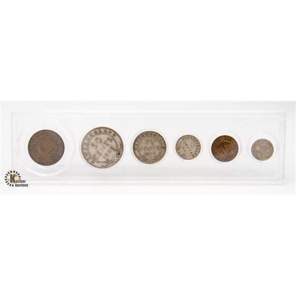 NEWFOUNDLAND SILVER COIN SET