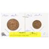 Image 1 : 2 NFLD PENNIES 1920-1942