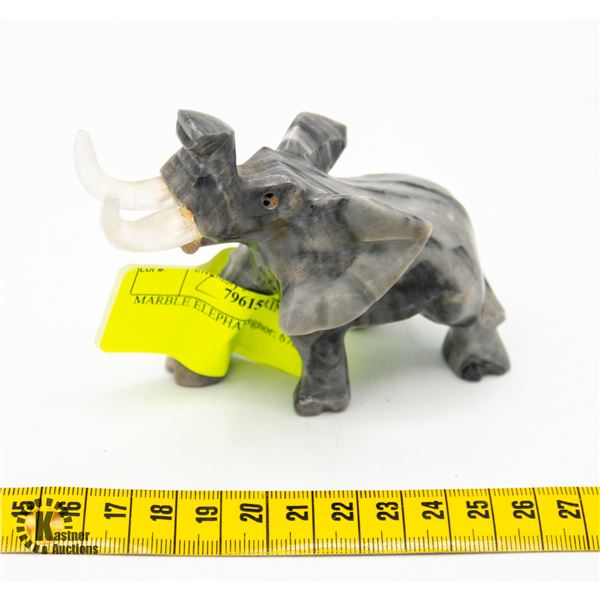 MARBLE ELEPHANT FIGURINE