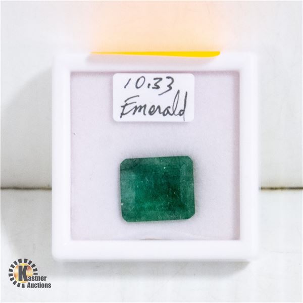 10.33 CT EMERALD CUT SHAPED EMERALD COLOR