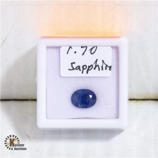 1.70 CT. OVAL SAPPHIRE COLOR ENHANCED