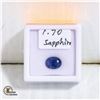 Image 1 : 1.70 CT. OVAL SAPPHIRE COLOR ENHANCED