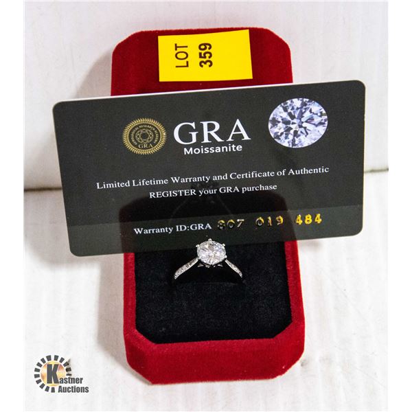 GRA CERTIFIED 2.0 CARAT ROUND MOISSANITE