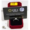 Image 1 : GRA CERTIFIED 1.0 CARAT ROUND MOISSANITE WITH