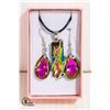 NEW MYSTIC EARRING NECKLACE SET IN GIFT BOX