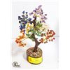 Image 1 : NEW WIRE WRAPPED GENUINE CHAKRA GEMSTONE TREE