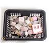 Image 1 : TRAY OF GENUINE ROSE + CLEAR QUARTZ & KUNZITE