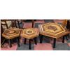 2 WOODEN END TABLES + COFFEE TABLE SET