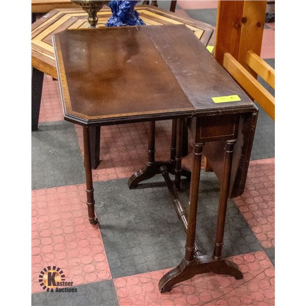 FOLDING WOODEN TABLE APPROX H-23.5"