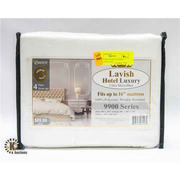 NEW LAVISH HOTEL LUXURY QUEEN SHEET SET