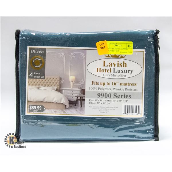 NEW LAVISH HOTEL LUXURY QUEEN SHEET SET