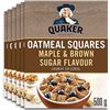 Image 1 : NEW CASE OF 6 QUAKER OATMEAL SQUARES MAPLE & BROWN