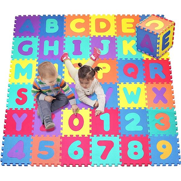 NEW CLICK N PLAY FOAM PUZZLE MAT WITH REMOVEABLE