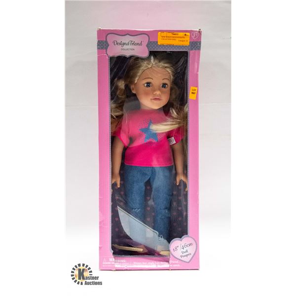 NEW 18 INCH DESIGNAFRIEND COLLECTION DOLL