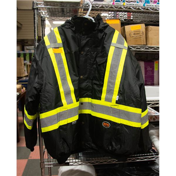 NEW UNPACKED PIONEER MENS 5XL HIGH VIS JACKET