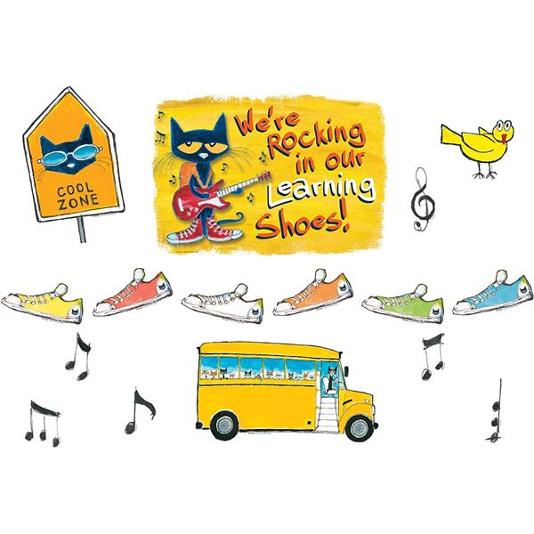 NEW SET OF 2 EDUPRESS PETE THE CAT WE'RE ROCKING