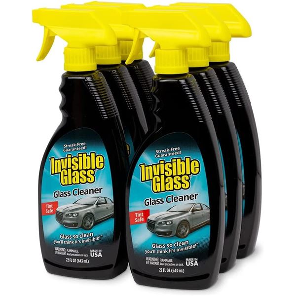 NEW CASE OF 6 STONER INVISIBLE GLASS CLEANER