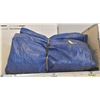 Image 1 : BLUE CONSTRUCTION TARP WITH STEEL