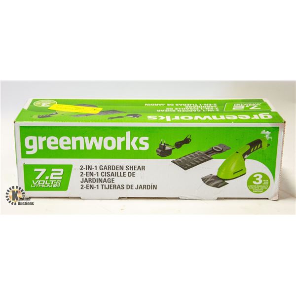 NEW GREENWORKS 7.2V