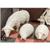 Image 1 : FAMILY OF 3 CERAMIC SHEEP - MAMA  35"L X 15"H