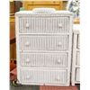 Image 1 : VINTAGE WHITE WICKER DRESSER-ESTATE