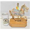 Image 1 : VINTAGE CAROUSEL WALTZ HORSE MUSIX BOX