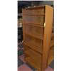 Image 1 : WOODEN BOOK SHELF APPROX H-72" W-11.5" L-31.5"