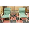 Image 1 : PATIO SET 2 CHAIRS WITH CUSHIONS AND