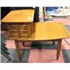 Image 1 : VINTAGE 2 TIER WOODEN PHONE TABLE/SIDE TABLE