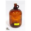 Image 1 : ANTIQUE BROWN GALLON GLASS