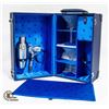 "GREY GOOSE" BLUE LEATHER PORTABLE BAR/