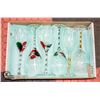 BOX WITH 6 DECORATIVE STEMMED WINE GLASSES