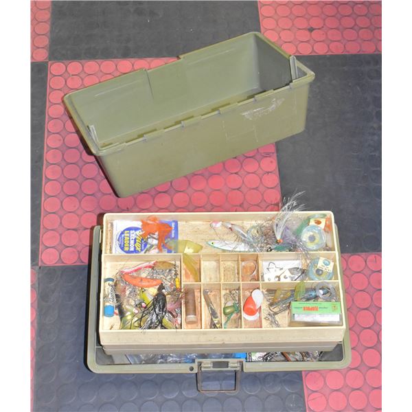 VINTAGE OLD PAL LARGE FISHING TACKLE BOX Kastner Auctions Vintage old pal large fishing tackle box kastner auctions