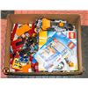 BOX FULL OF LEGO WITH LEGO BOOKS - LOTS