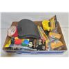 Image 1 : FLAT OF ASSORTED NEW HOUSE HOLD TOOLS/SUPPLIES