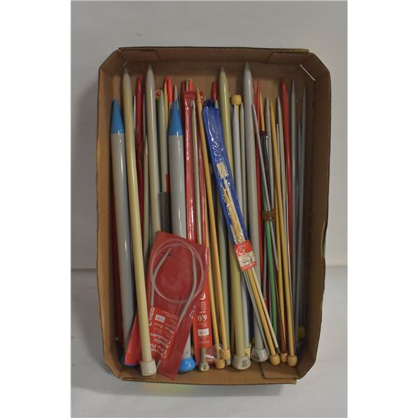 FLAT OF KNITTING NEEDLES