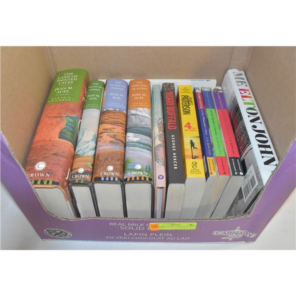 BOX OF NOVELS - HARD AND SOFT COVER