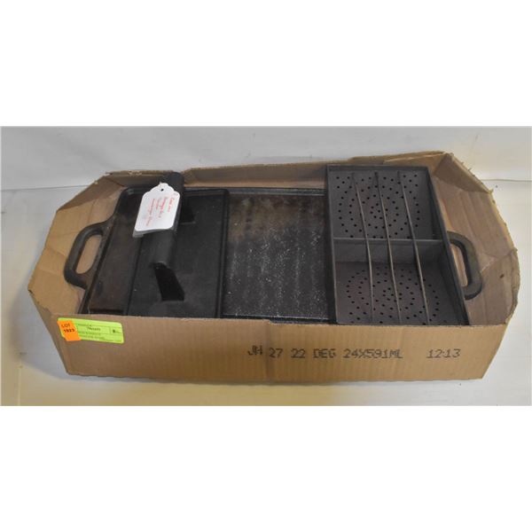 CAST IRON BARBQUE GRILL / TOASTER / HAMBURGER