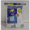 Image 1 : WHITE CREW SOCKS 12-16 SIZE 6-PACK