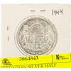 Image 1 : 1944 CANADIAN SILVER HALF DOLLAR